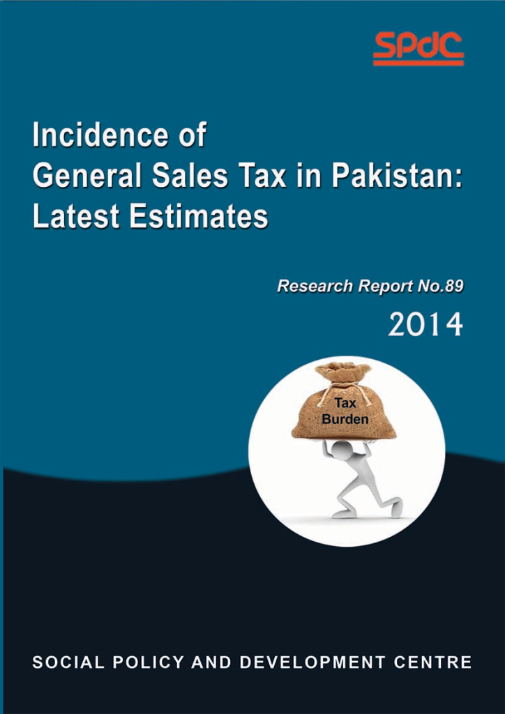 Incidence of General Sales Tax in Pakistan: Latest Estimates