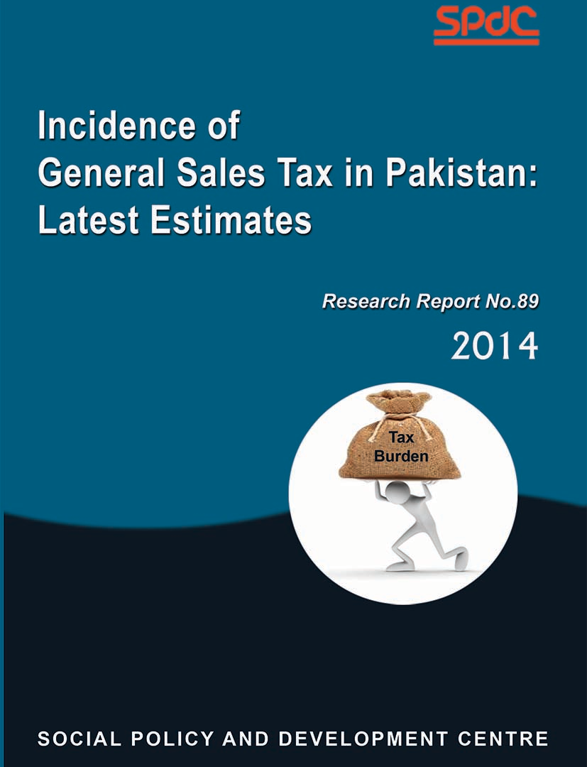 Incidence of General Sales Tax in Pakistan: Latest Estimates