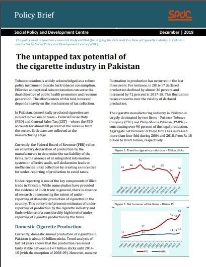 The untapped tax potential of the cigarette industry in Pakistan