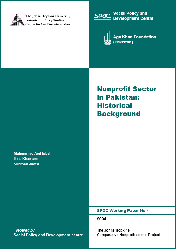 Nonprofit Sector in Pakistan: Historical Background