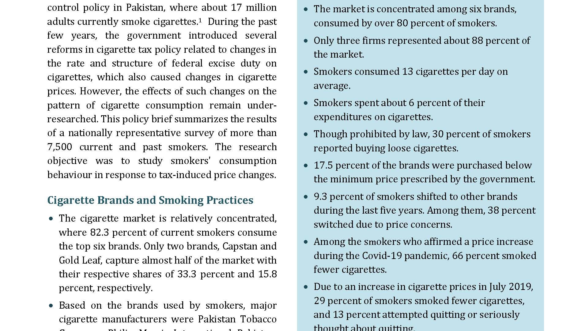 Smokers’ response to price changes suggests enormous potential of taxation for discouraging smoking