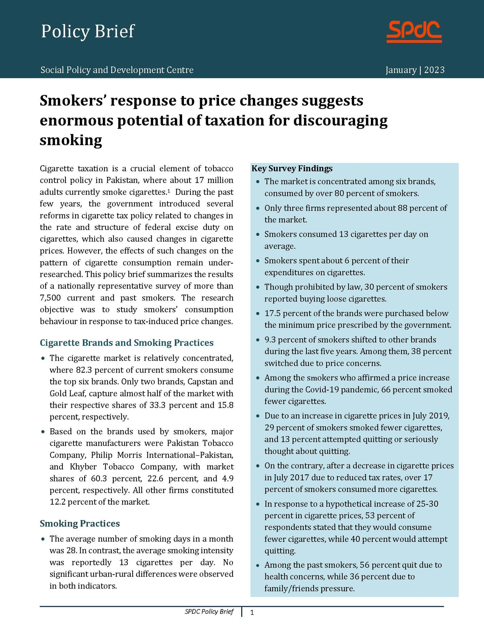 Smokers’ response to price changes suggests enormous potential of taxation for discouraging smoking