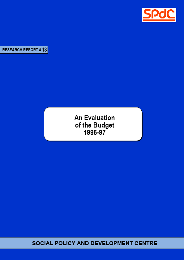 An Evaluation of the Budget 1996-97