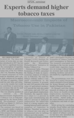 Experts demand higher tobacco taxes