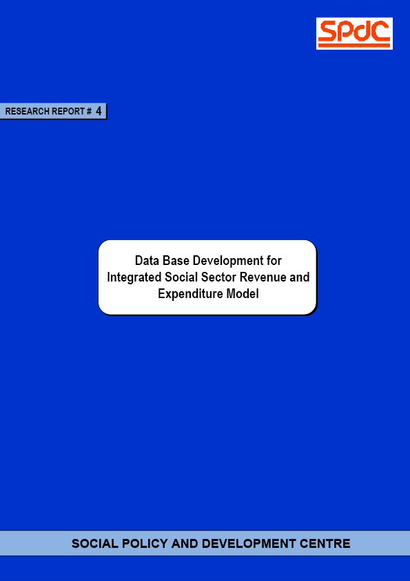 Data Base Development for Integrated Social Sector Revenue and Expenditure Model
