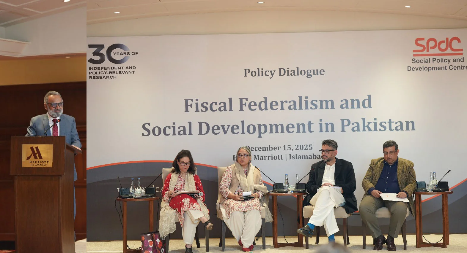 SPDC Marks 30 Years with Policy Dialogue on Fiscal Federalism and Social Development